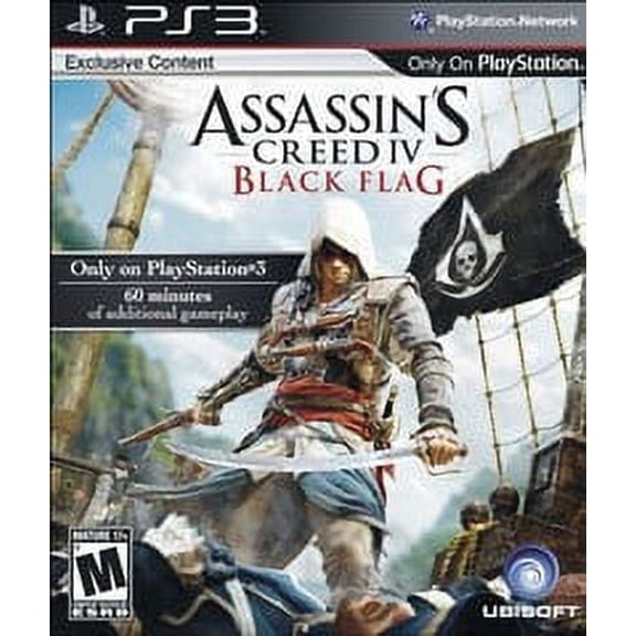 Pre-Owned Assassin's Creed IV Black Flag, by Ubisoft, for PlayStation 3, Action & Adventure, 1 Offline Player