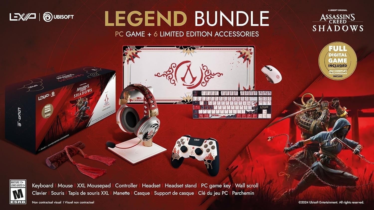 Assassin's Creed Shadows Gaming Bundle by Lexip & Ubisoft