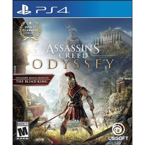 Restored Assassin's Creed Odyssey, by Ubisoft, Physical/PlayStation 4, Action & Adventure, 1 Player