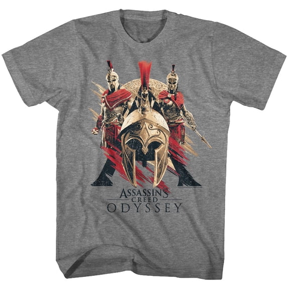 Assassin's Creed Protagos Graphite Heather Adult T-Shirt