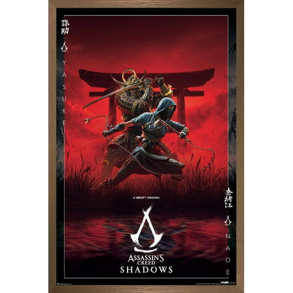 Assassin's Creed: Shadows - Key Art Wall Poster, 14.725" x 22.375" Framed