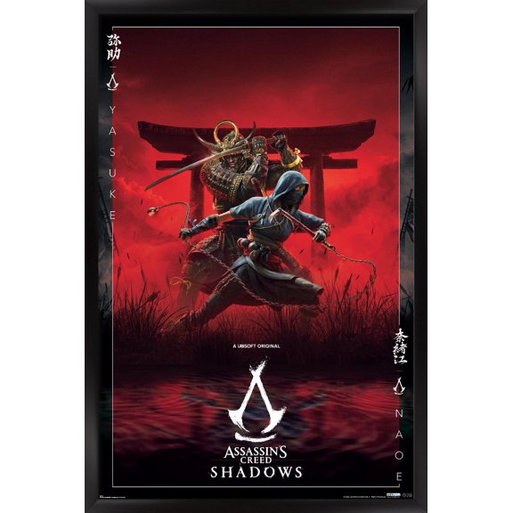 Assassin's Creed: Shadows - Key Art Wall Poster, 22.375" x 34" Framed