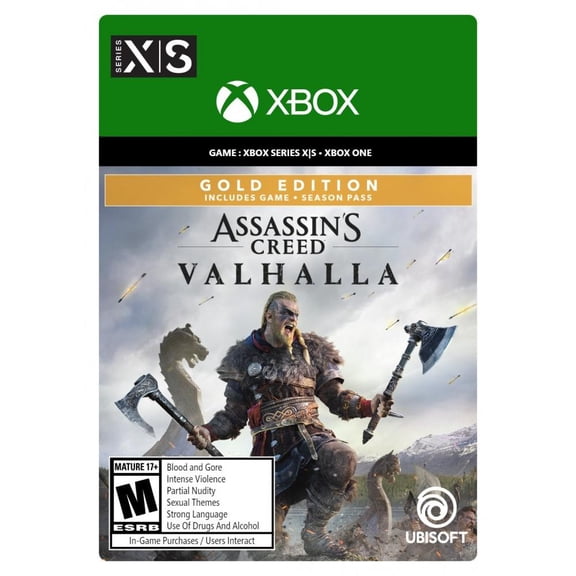 Assassins Creed Valhalla, Gold Edition, Xbox Series X,S, Xbox One [Digital Download]