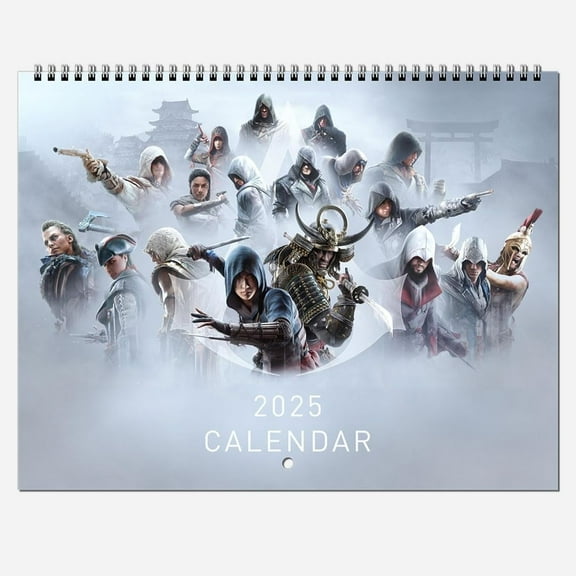 Assassin's Creed Wall Calendar 2025, Video Game Calendar, monthly planner, personal organizer