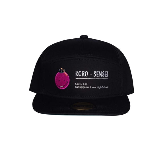 Assassination Classroom Baseball Cap Koro Sensei new Official Black Snapback