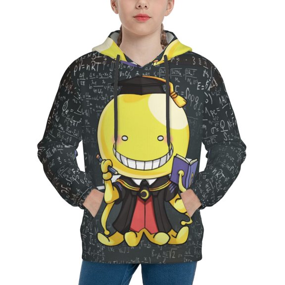Assassination Classroom Kids' Hoodie 3d Print Sweatshirt Soft Pullover Hooded With Big Pockets For Boys Or Girls X-Large