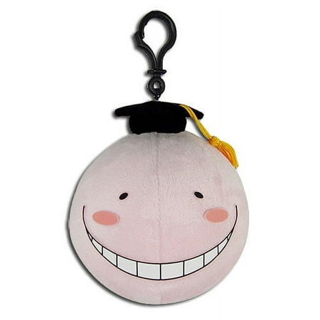 Plush Key Chain - Assassination Classroom - Koro Sensei Pink 4'' ge52916