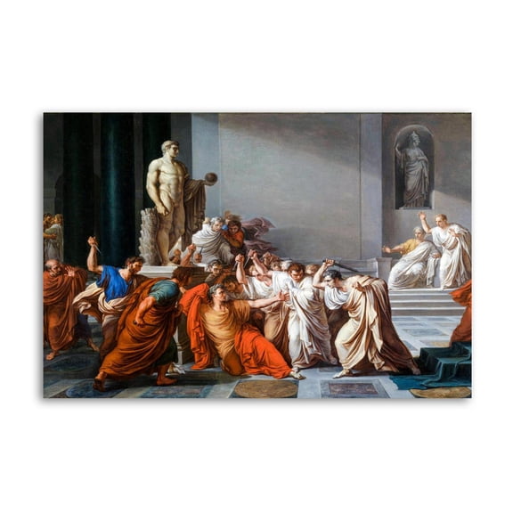 Assassination Murder Of Julius Caesar Rome Roman Painting On Canvas Wall Art Poster Scroll Picture Print Living Room Walls Decor Home Posters 24x36inch(60x90cm)