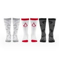 thumbnail image 1 of Assassins Creed Icons Mens Crew Socks | Video Game Socks | 3 Pairs Size 9-12, 1 of 7