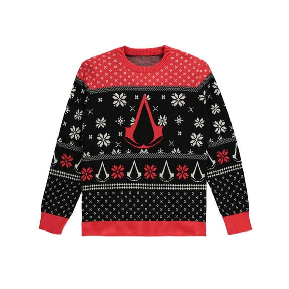 Assassins Creed Knitted Christmas Jumper Symbol Logo new Official Unisex