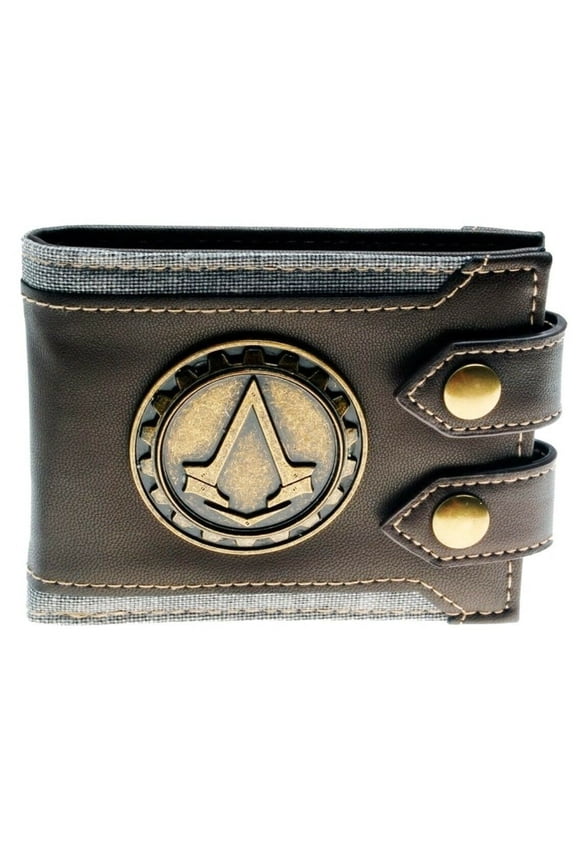Assassins Creed Metal Badge Logo Bi-Fold Wallet