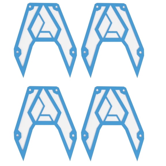 Assault Industries B2 Bomber UTV Mirrors Blue Bezel Kit