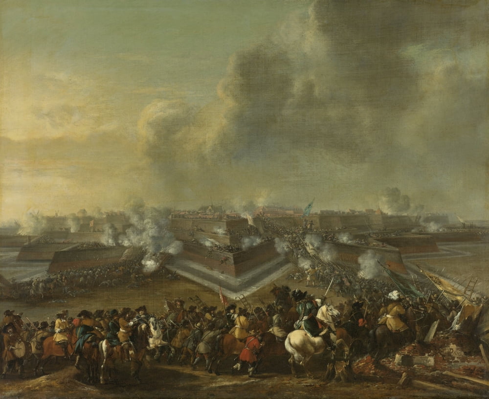 Assault On The Town Of Coevorden Canvas Art - (36 x 24)
