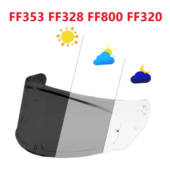 Photochromic Visor for LS2 Assault, Stream, Rapid, Storm, FF320, FF328, FF353, FF800 Helmet Face Shield