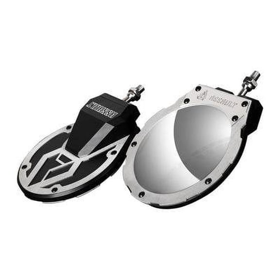 Assault Sidewinder Side Mirrors - Convex - 1.875" Clamp- Raw - 101005SM07214