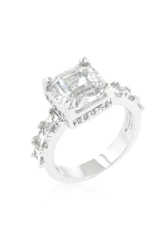 Asscher Cut Engagement Ring
