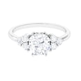 thumbnail image 1 of Rosec Jewels Moissanite Engagement Ring 3 Carat - D-VS1 Quality Certified - Designer Ring - 8 mm Asscher Cut Ring, 925 Sterling Silver, US 4.00, 1 of 7