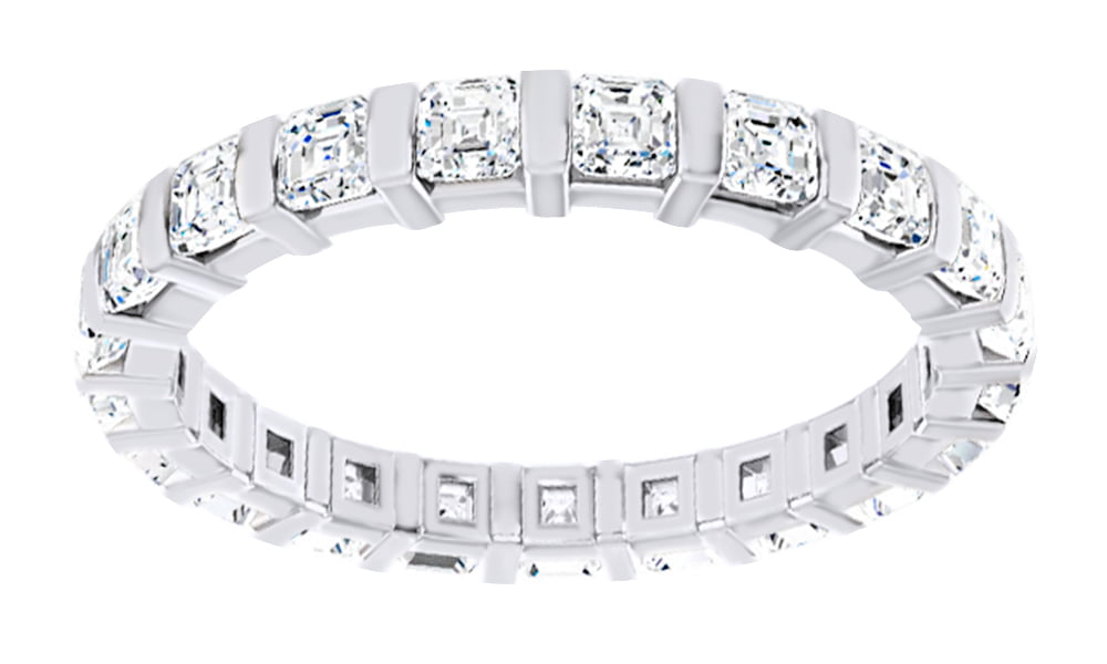 Mini Helena Asscher Cut Diamond Band 1.00 ctw – RW Fine Jewelry