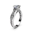 thumbnail image 1 of Asscher Moissanite Engagement Ring, 1 of 4