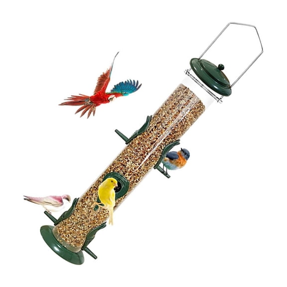 Assemble Metal Bird Feeder 6 Ports Multiple Birds Anti Squirrel Simple Refill Cleans Process Garden