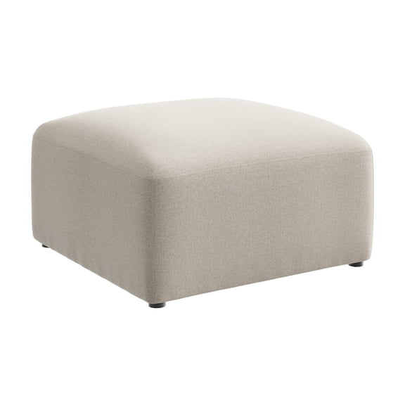 Assemble Modular Lounge Ottoman in Oat Fabric