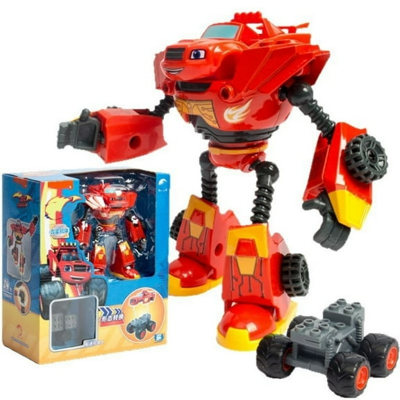 Assemble a Robot - 4.72'' Buildable Robot - Toy Figures with Unique Accessories Building Kit Toy Educational Toys Cool Christmas Gift Birthday Gift Desktop Ornament Decoration(Red)