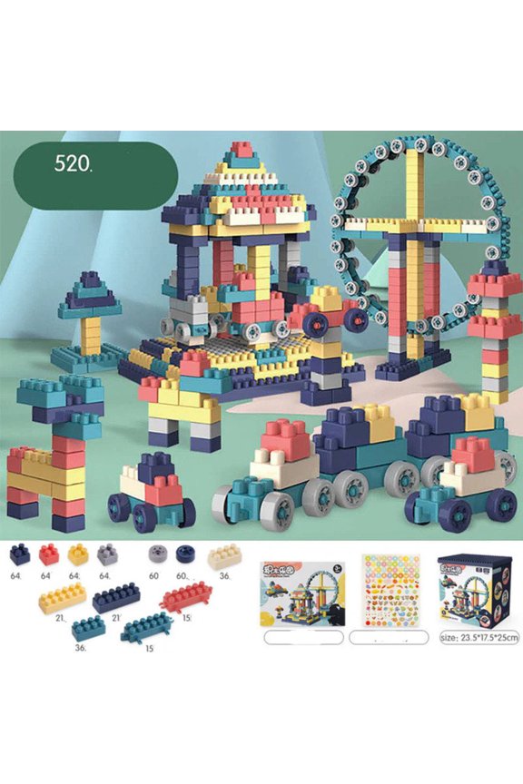 Assemble The Large-particle Building Blocks For Children