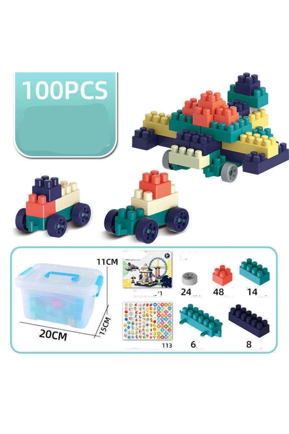 Assemble The Large-particle Building Blocks For Children