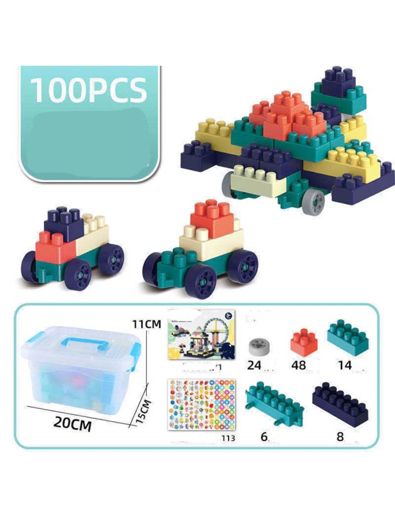 Assemble The Large-particle Building Blocks For Children