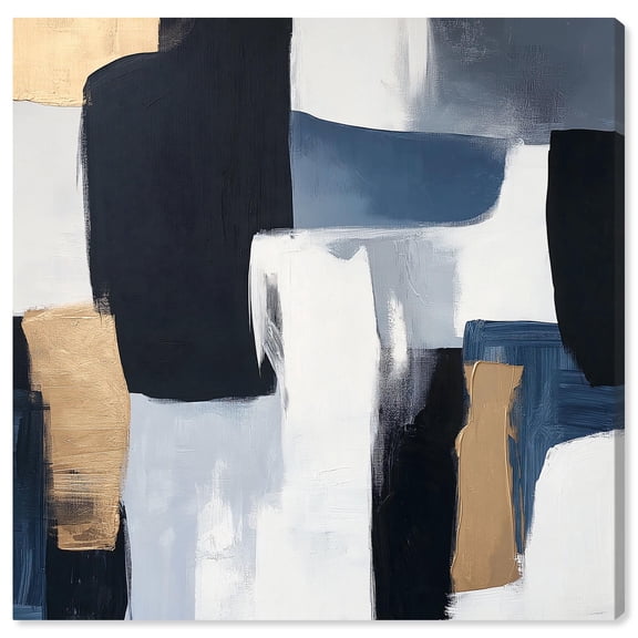 Assembled Color Pallete II Canvas Elegant Abstracts by Art Remedy, Gallery Wrapped, 30 x 30