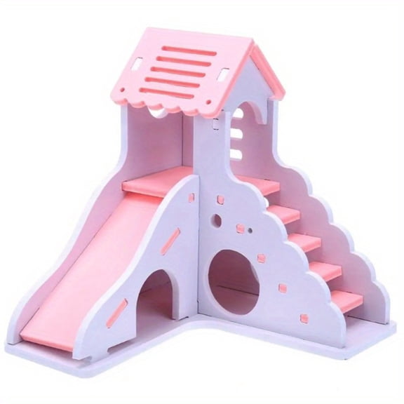 Assembled Hamster Slide Toy Guinea Pig Golden Bear Breathable Hamster House Nest Chinchillas Hamster Accessories