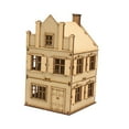 thumbnail image 1 of Assembled House Model Building Kit European House Diorama Scene Wooden Material for Hobbyists and Collectors, 1 of 9