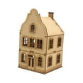 thumbnail image 1 of Assembled House Model Building Puzzles Wooden Material Hands on Assembly for Adults Kids Hobby Scene, 1 of 9