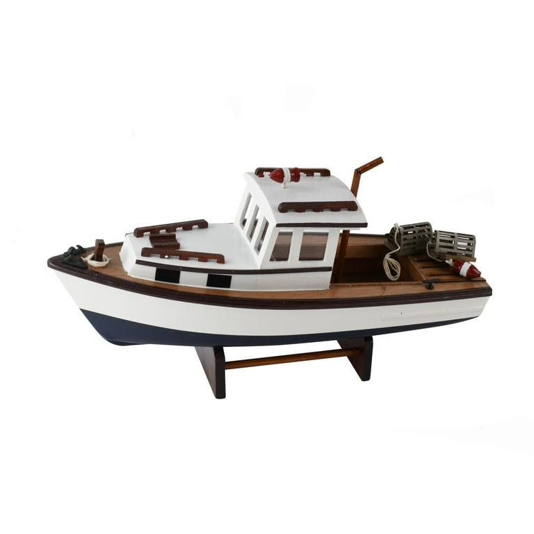 Assembled Model Lobster Shrimp Boat Wooden Crab Fishing Ship Stand Coastal Decor Assembled Model Lobster Shrimp Boat Wooden Crab Fishing Ship Stand Coastal Decor