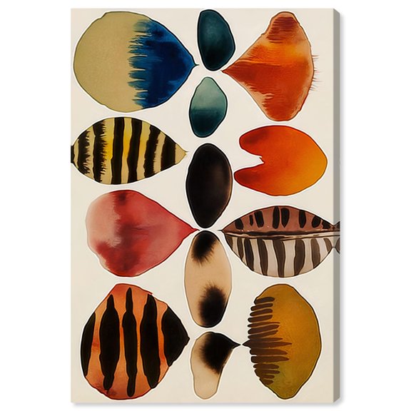 Assembled Pieces II Canvas Watercolor Abstract by Art Remedy, Gallery Wrapped, 16 x 24