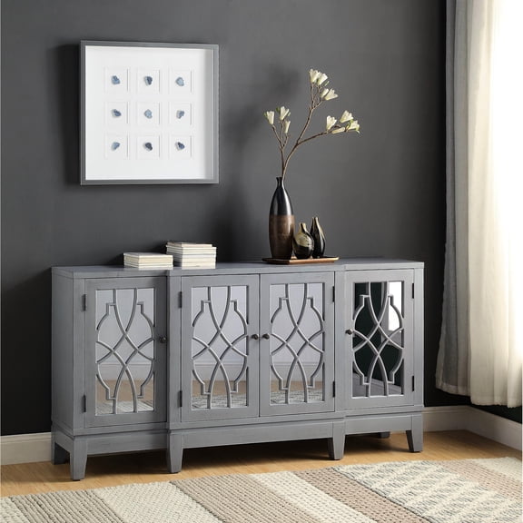 Assembled Tapered Leg Console Cabinet - Good for Garage Storage