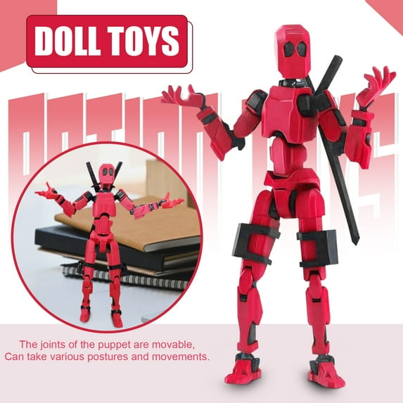 Assembled Titan T-13 Action Figures Set Dummy 13 Robot Action Figure Collectors Desktop Decorations 5.3"