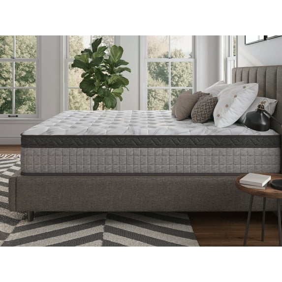 Assembled in USA - High Quality 10" Twin Diamond Innerspring Hybrid and Cooling Gel Memory Foam Mattress, Pressure Relief, and Motion Isolation, CertiPUR-US and Oeko TEX Certified