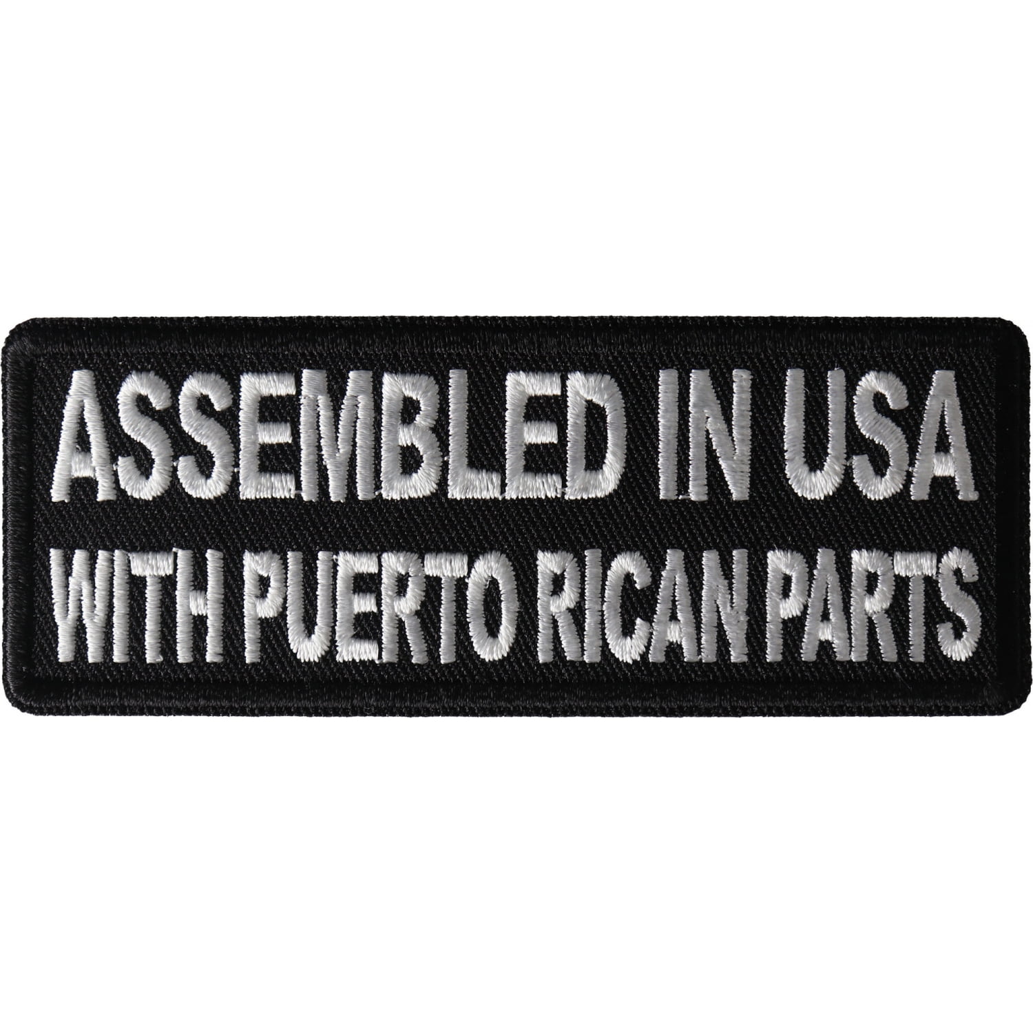 Assembled in USA with Puerto Rican Parts Patch - 4x1.5 inch ...