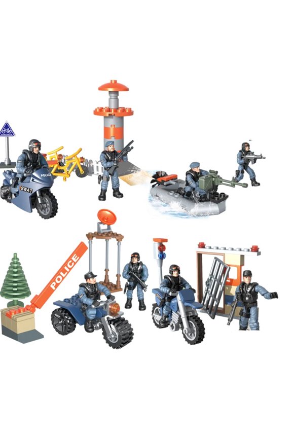 Assembling Joint Movable Soldier Puzzle Military Model Building Blocks Small Doll Foreign Trade Toys