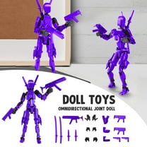 Assembly Completed 2025 Upgrade Titan 13 Action Figure,Robot 13 Action Figures,3D Printed Multi Jointed Movable,Nova 13 Action Figure Set,Desk Decoration,Creative Gifts (Purple)