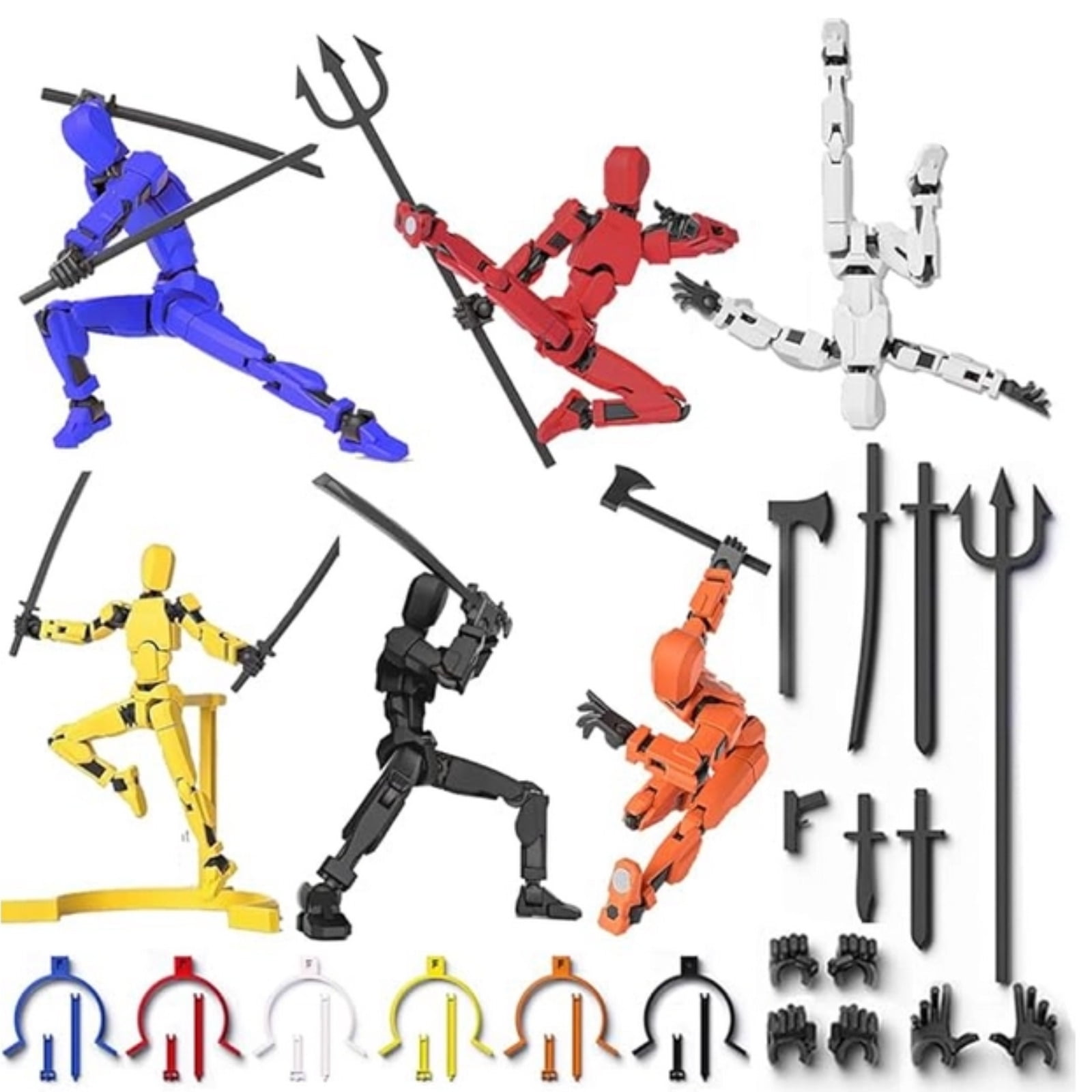 Assembly Completed T13 Action Figure,3D Printed Multi-Jointed Movable ...