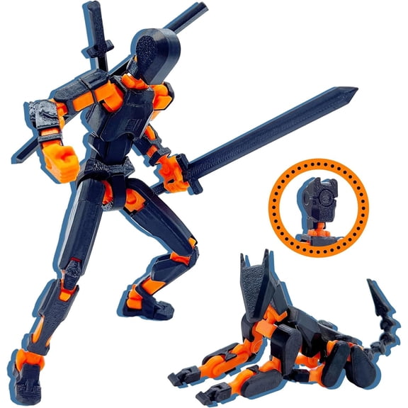 (Assembly Completed) T13 Action Figure Set,Dummy 13 Set,3D Printed Robot 13 Action Figure,Lucky 13 Set,Titan 13 Robot Action Figure,for Collectors Desktop Decorations