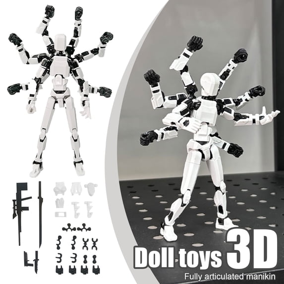 Assembly Completed T13 Action Figures,Dummy 13 Action Figure, Lucky 13 3D Printed Action Figure - The Ultimate Hero for Action-Packed Playtime