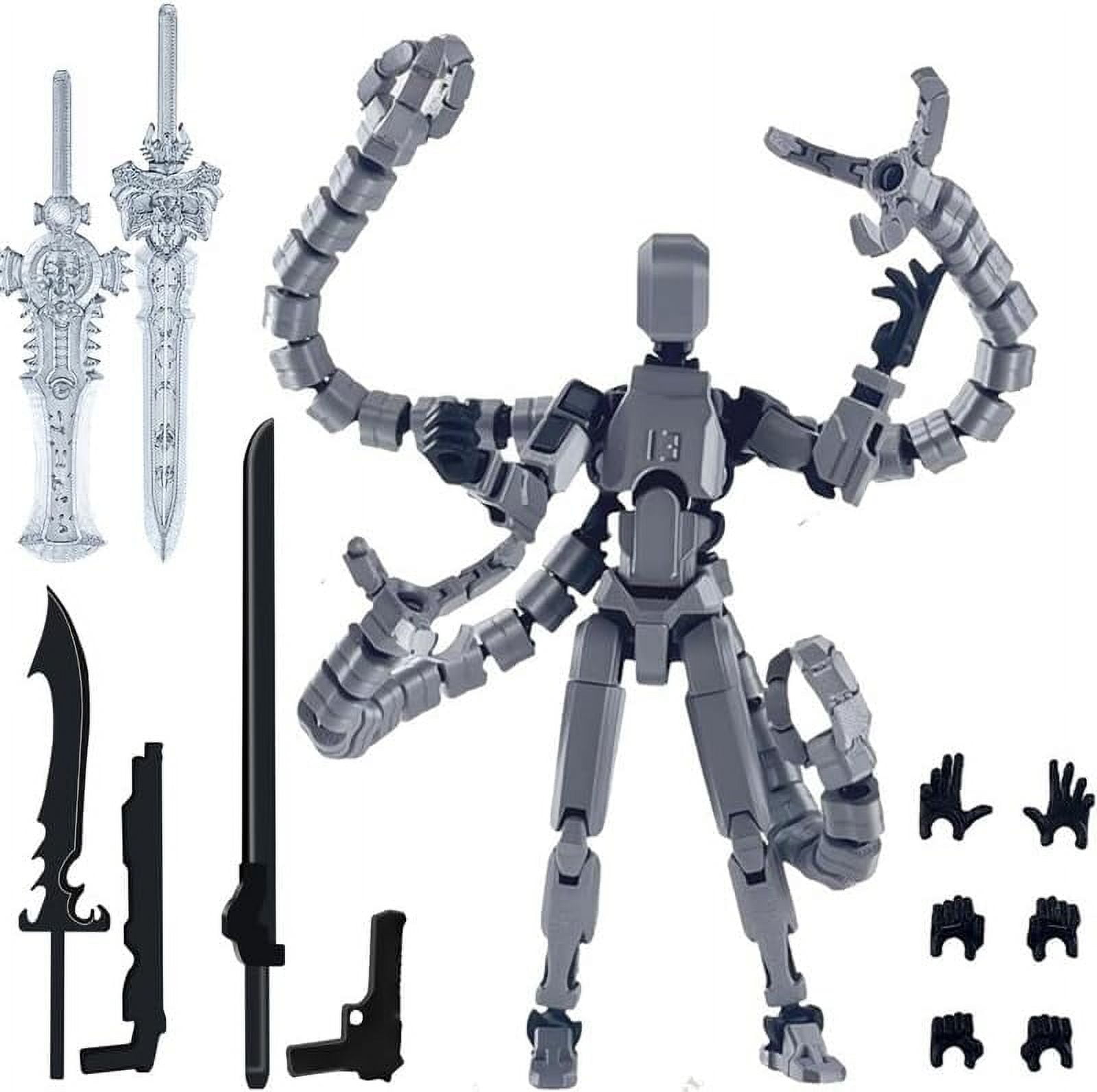 KEQAR T13 Action Figuren - 3 Stück Fertig Montiert | Bewegliche Robotermodelle Für Sammler