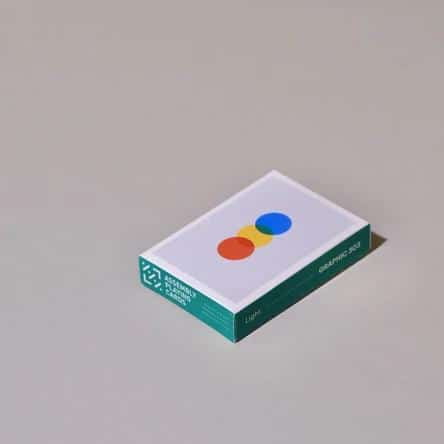 Assembly Graphic 303 Light Playing Cards by Eliot Slevin