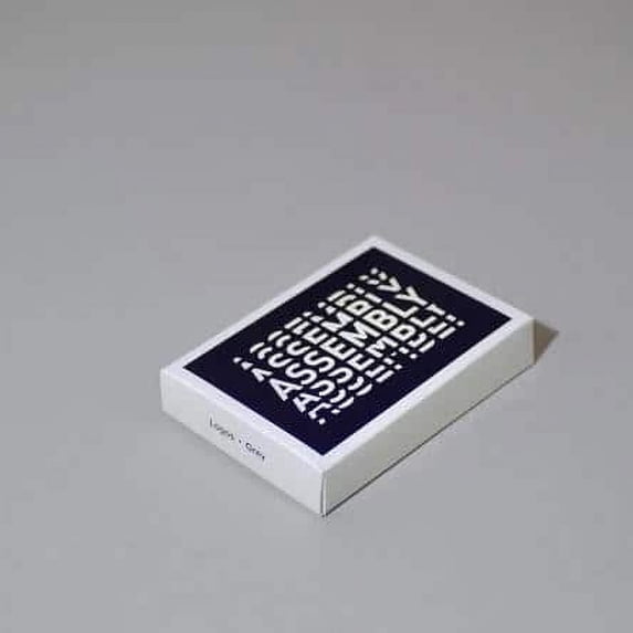Assembly Grey Logos Playing Cards by Eliot Slevin