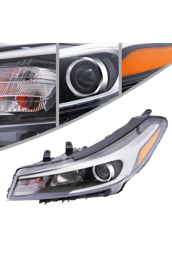 Assembly Halogen Headlight Left Driver side Headlight for 2017 2018 Kia Forte Forte5 Left Driver