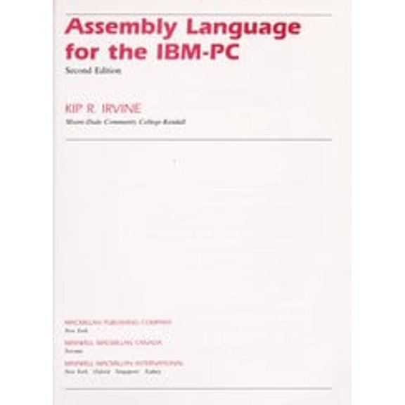 Pre-Owned Assembly Language for the IBM-PC (Hardcover) 0023596511 9780023596513