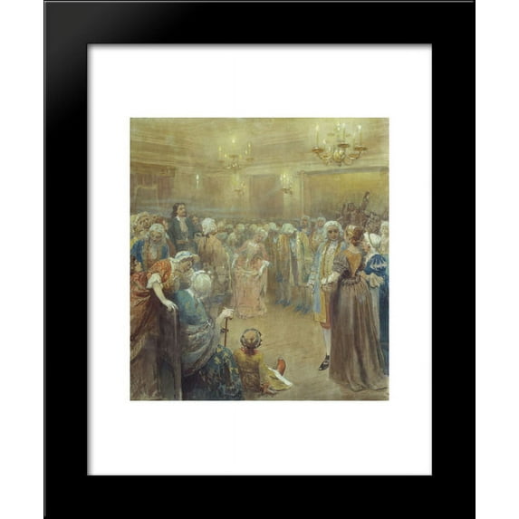 Assembly of Peter I 20x24 Framed Art Print by Klavdy Lebedev